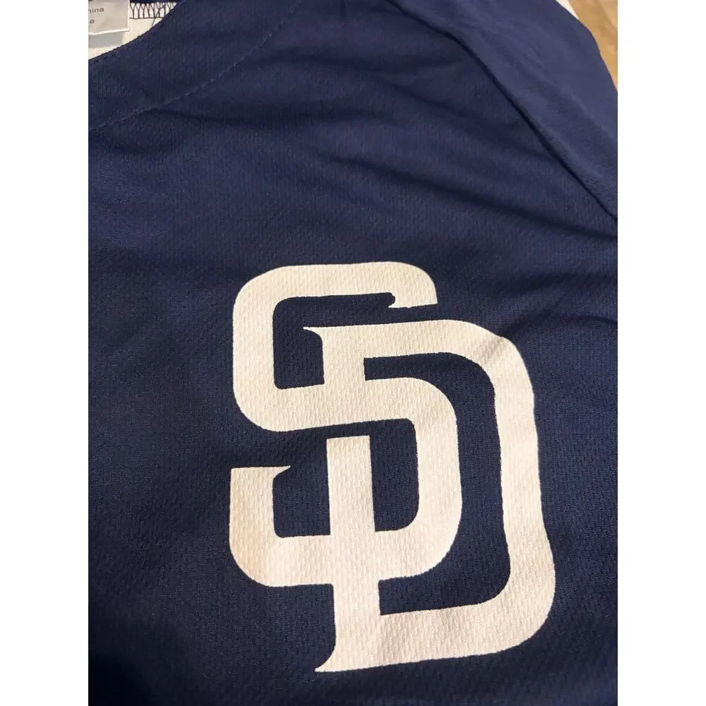 San Diego Padres SGA 3/4 Sleeve Jersey Blue Mens Size XL Adult Giveaway - Picture 6 of 8